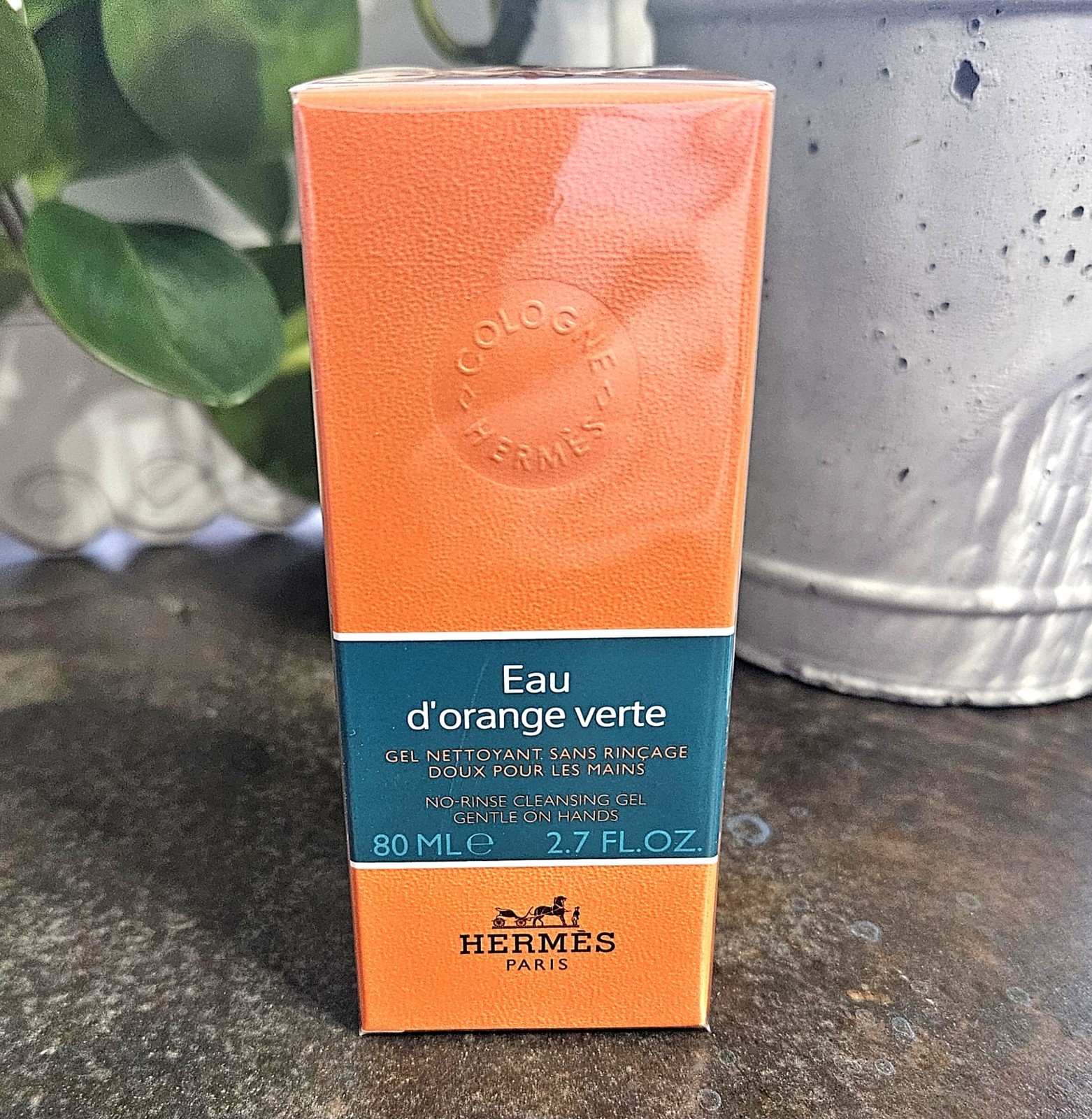 Hermes Eau D'Orange Verte No Rinse Hand Cleansing Gel 2.7 oz / 80 mL NIB!