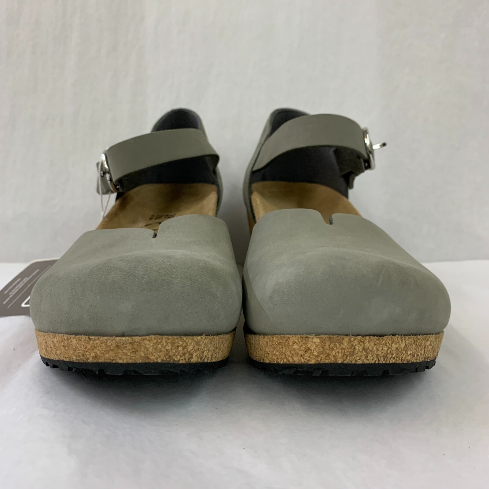 Birkenstock New w/o Box Papillio Mary Ring-Buckle Dove Gray Nubuck Leather Nar