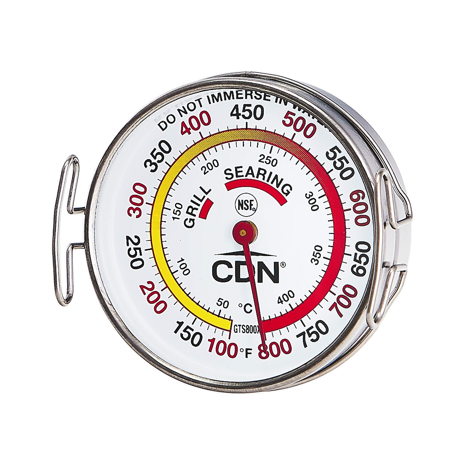 CDN Grill Surface Thermometer | ProAccurate®, Temperature Zones, High Heat,