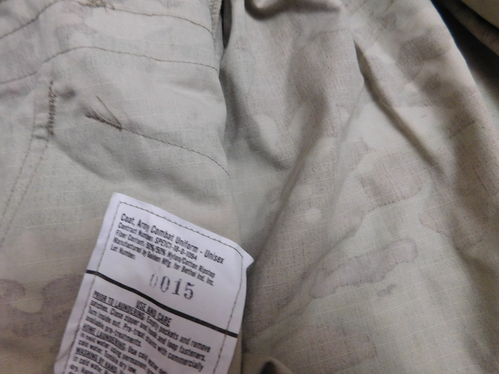 US ARMY OCP COAT SZ SMALL - LONG NEW