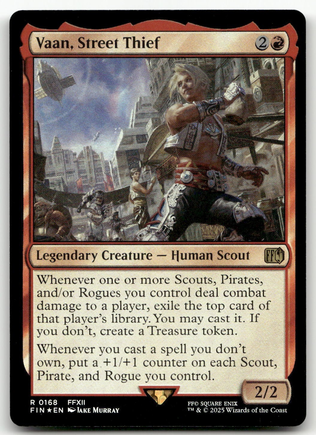 Vaan, Street Thief #168 (Foil) (NM) Final Fantasy FIN Magic MTG