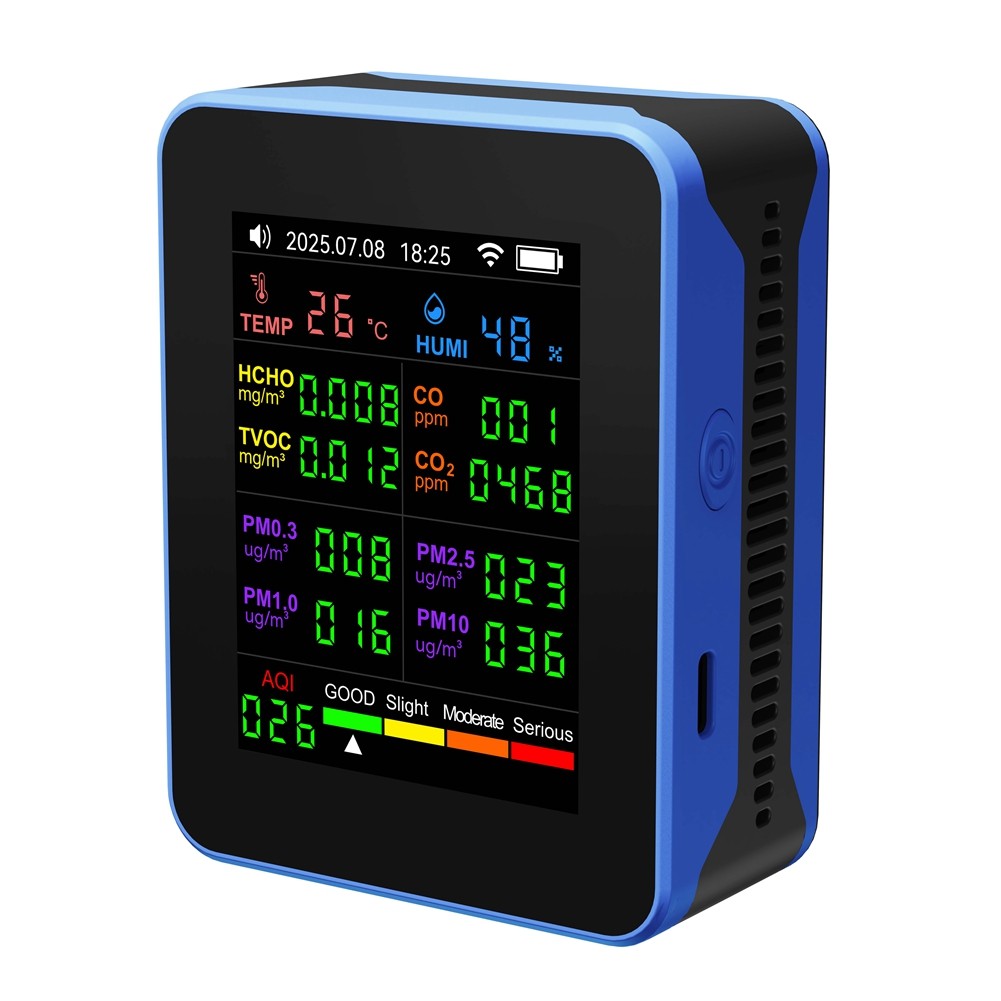 Tuya WiFi 16 in 1 Air Quality Monitor Multifunction  PM10 HCHO TVOC CO9661