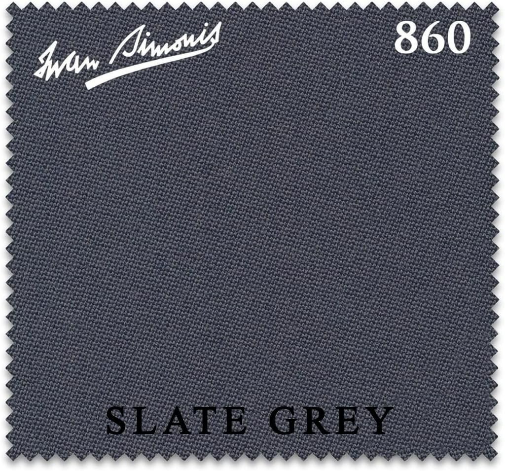 Simonis 860 Pool Table Cloth -Slate Grey 9FT