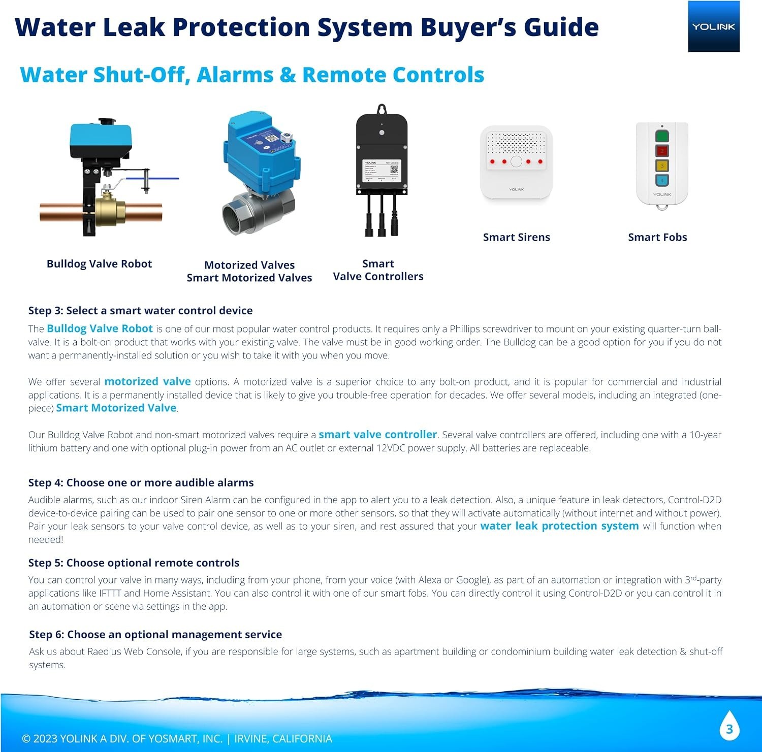 Indoor Wireless Water Leak Sensor with Valve Controller - And 5- Battery