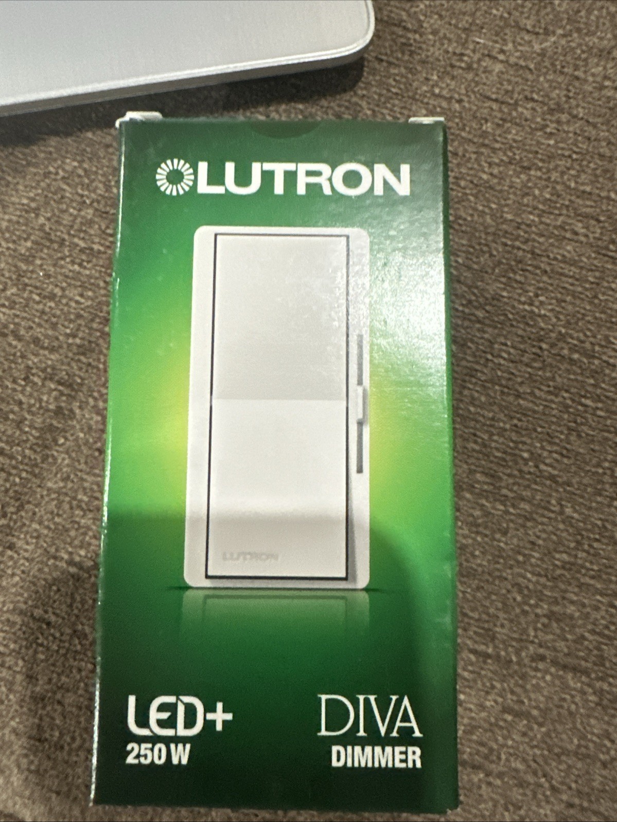 Lutron Dimmer Switch Dvcl-253p (Black) New In Box