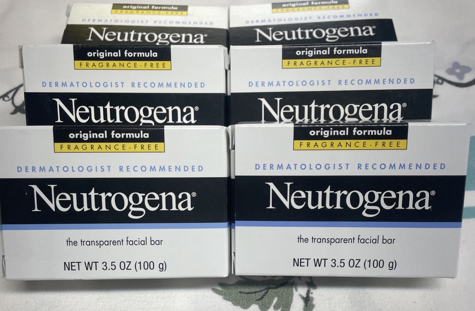 6~Neutrogena Transparent Facial Cleansing Bar Original Formula 3.5oz THE OG OG!