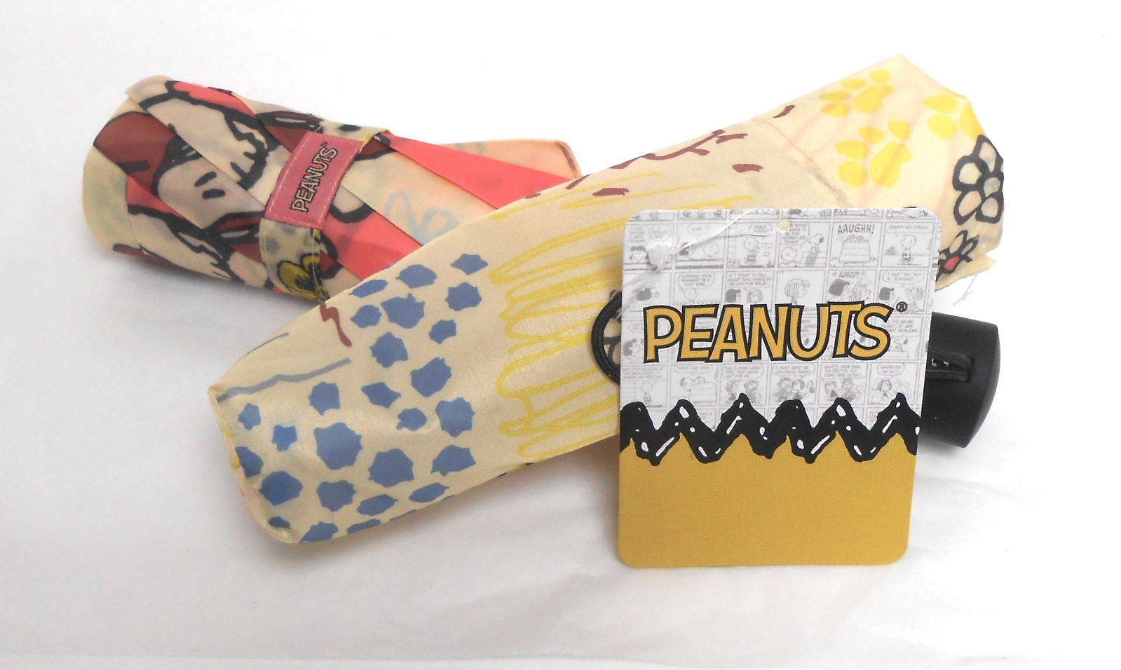 Peanuts Snoopy & Woodstock Umbrella with Cover/Sleeve Auto Open/Close