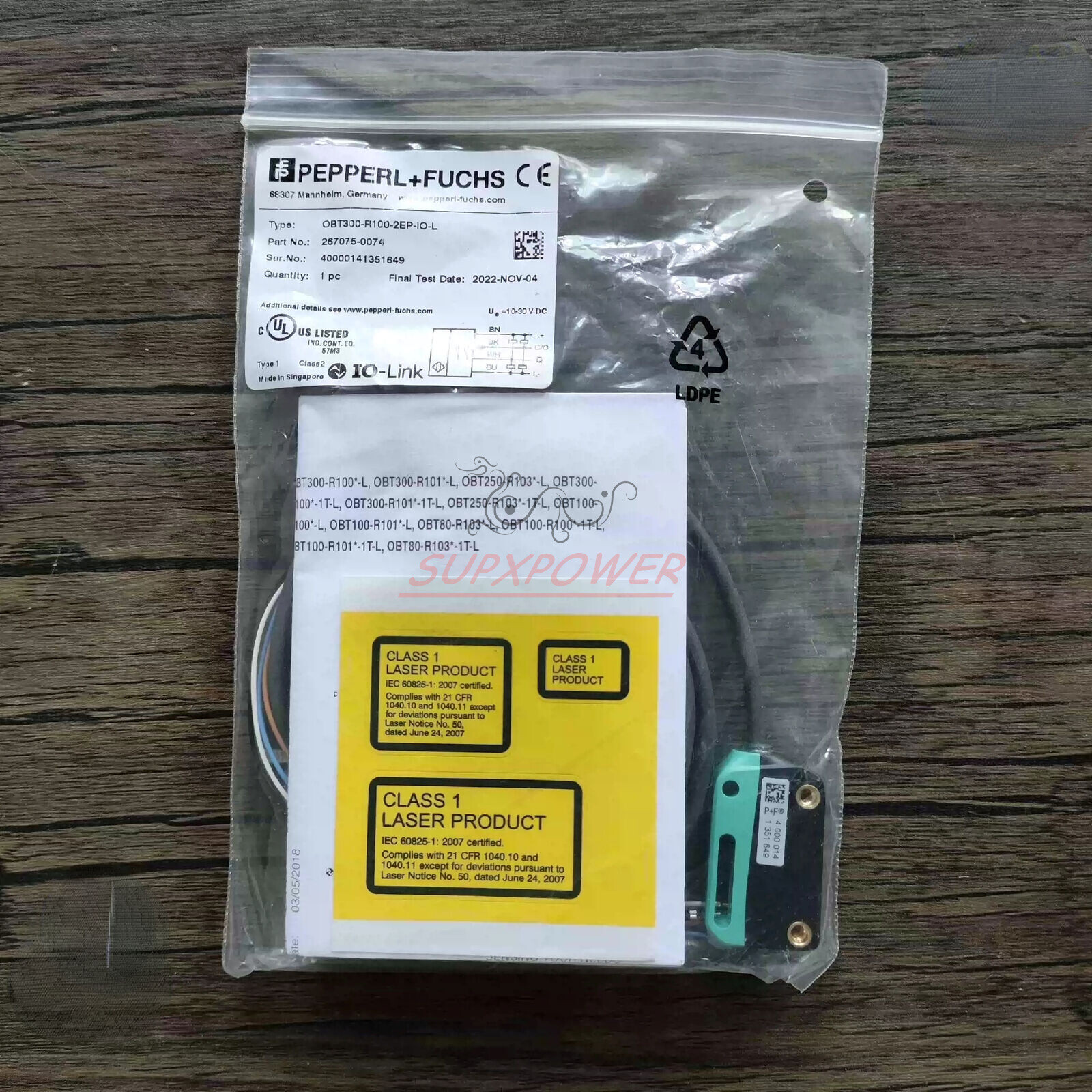 New  PEPPERL + FUCHS OBT300-R100-2EP-IO-L 267075-0074 (1PCS)