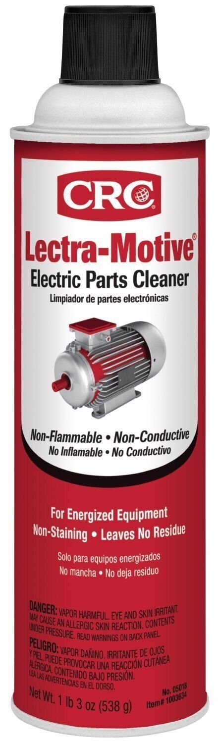 CRC 05018 Lectra-Motive Electric Parts Cleaner 19oz Aerosol Non-Flammable Single