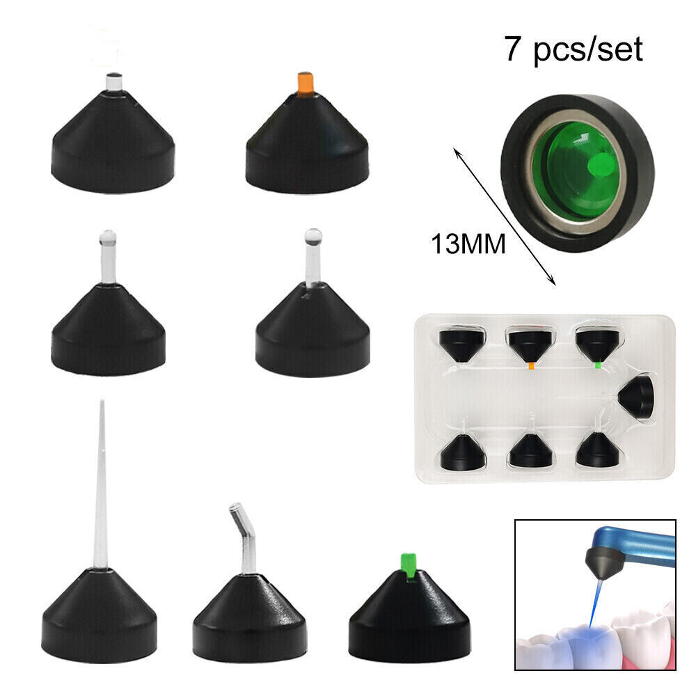 7 Pcs Dental Plastic Light Curing Head Magnetic Attraction Function Dentist Tool