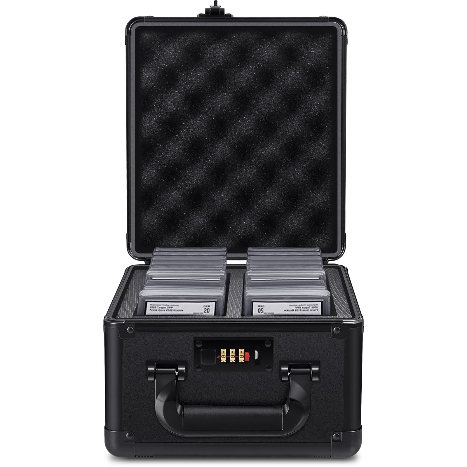 Graded Card Storage Box, Waterproof Sports Display Case Card Slab Carrying Ca...
