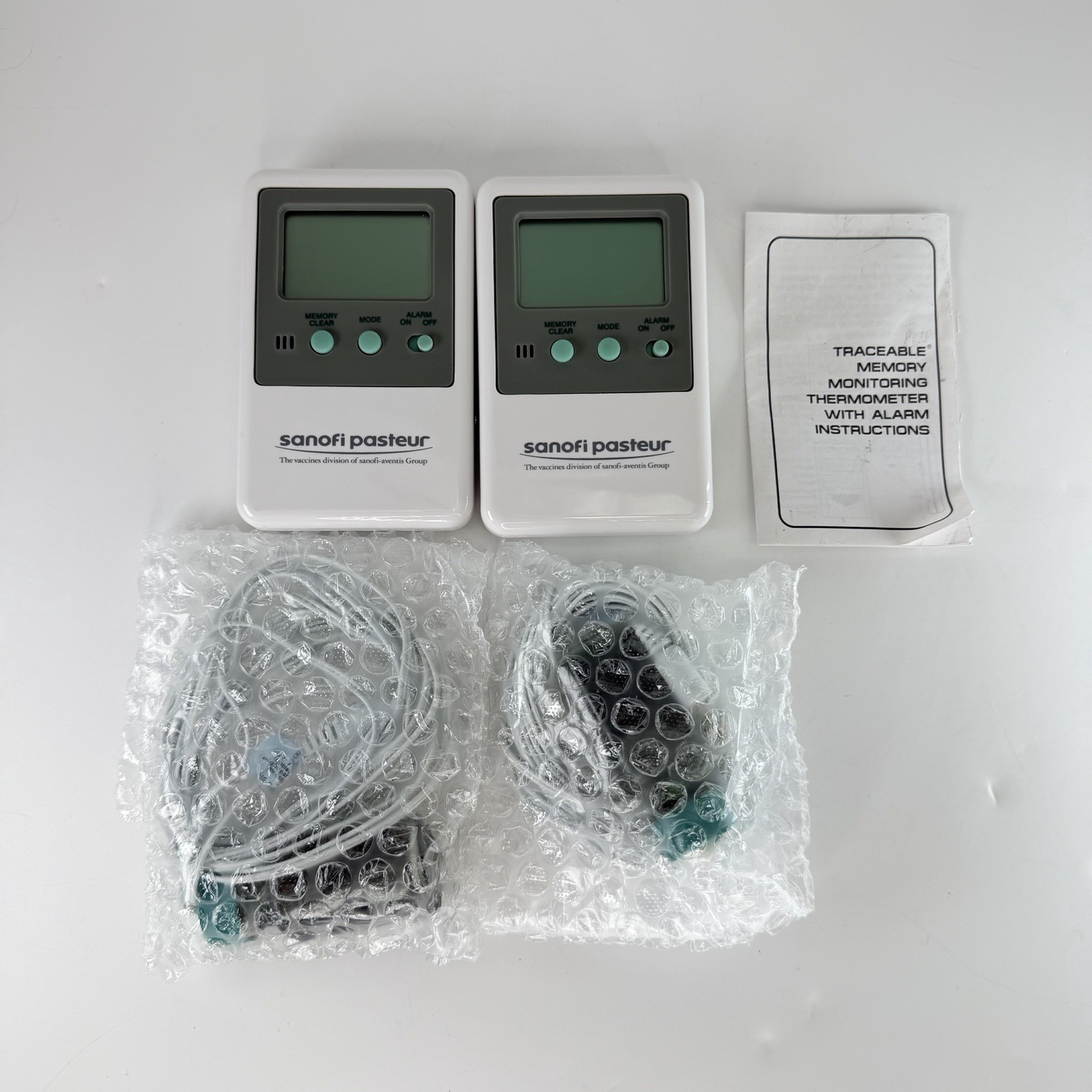 Sanofi Pasteur Traceable Memory Thermometer with Alarm 8585 Lot of 2