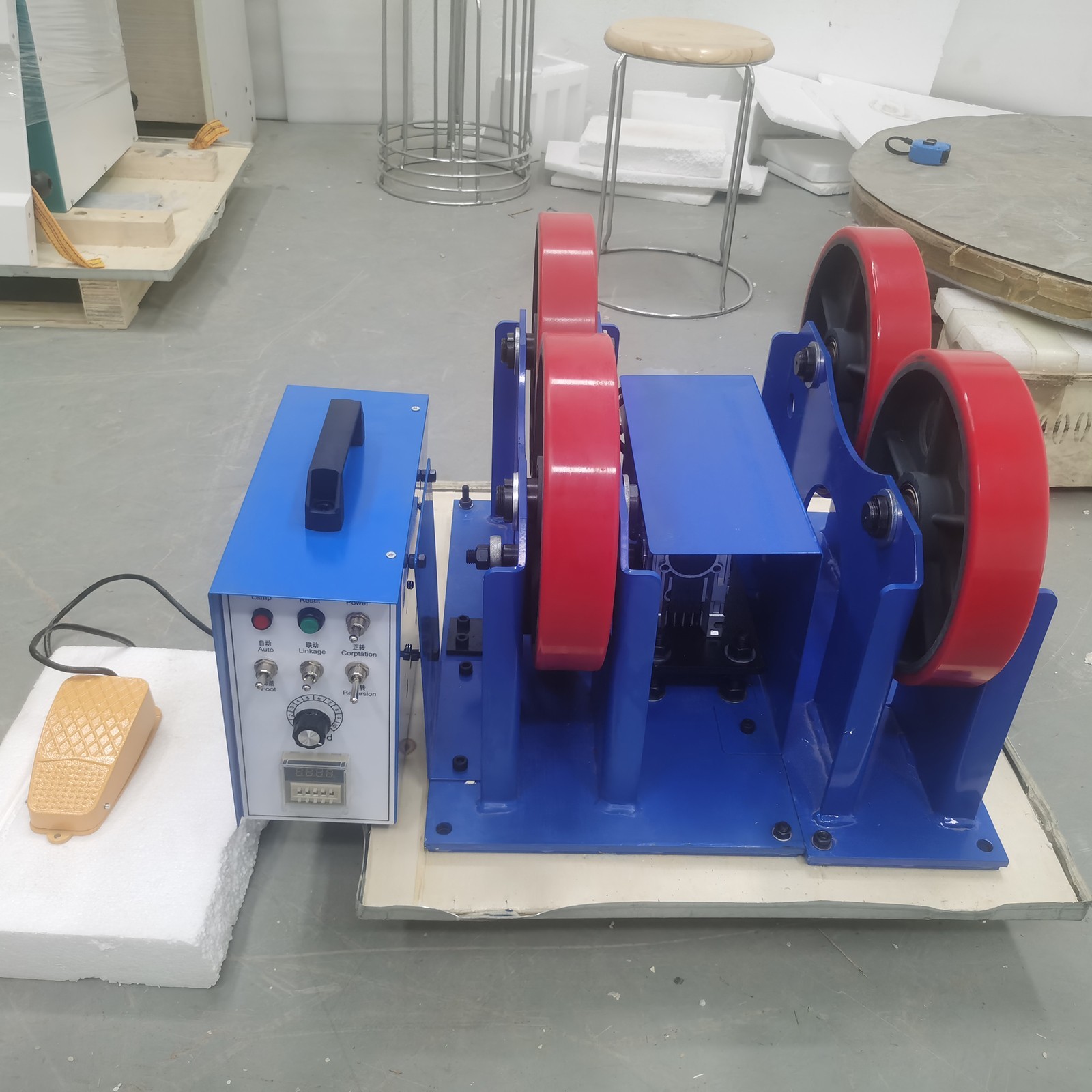 2200LBS Timing Type Welding Turning Rolls Linkage Roller 110V Dia. 0.79"-31.5"