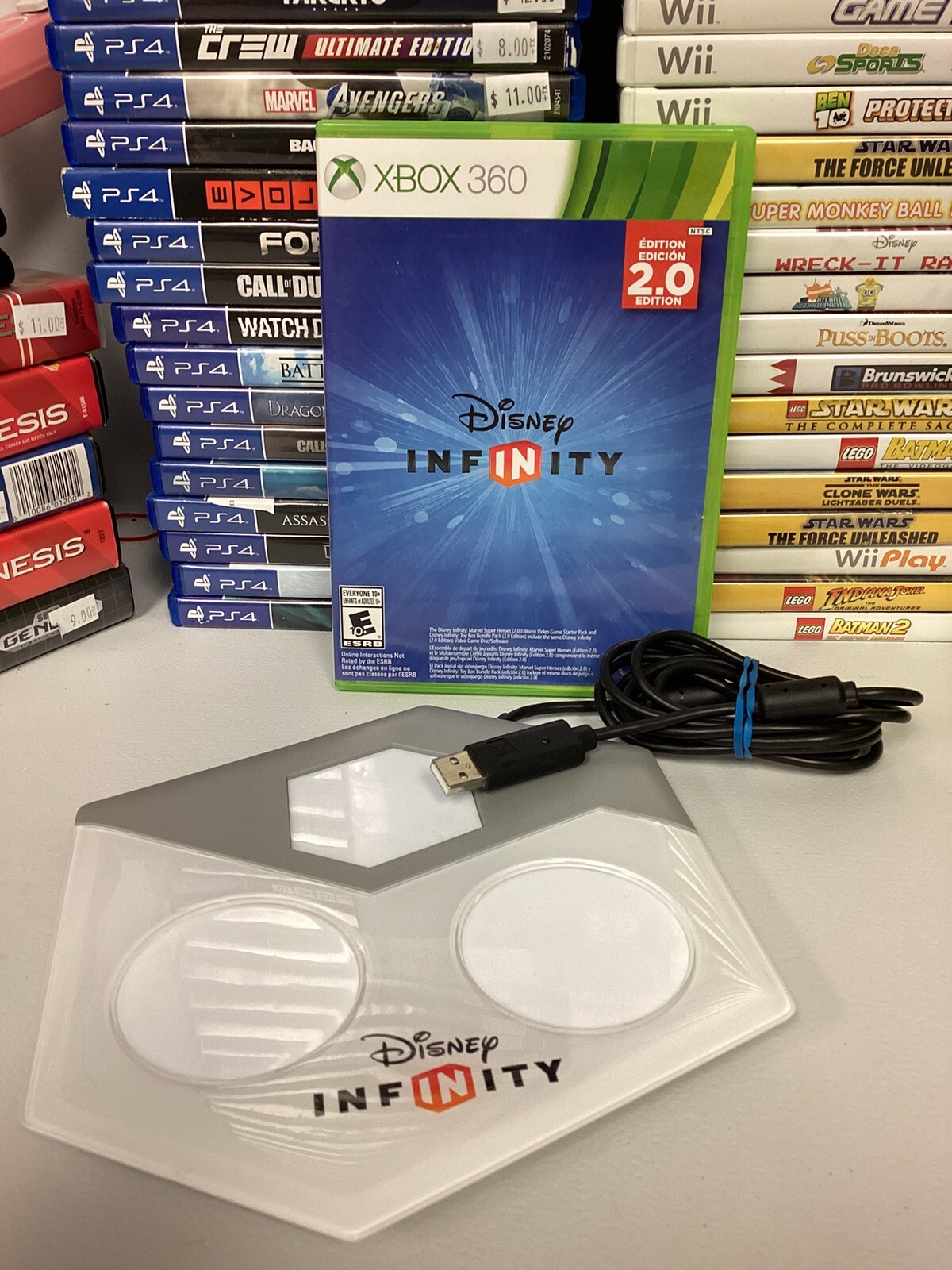 Disney Infinity 2.0 Xbox 360 Game + Game Portal Base - Tested, Great Condition