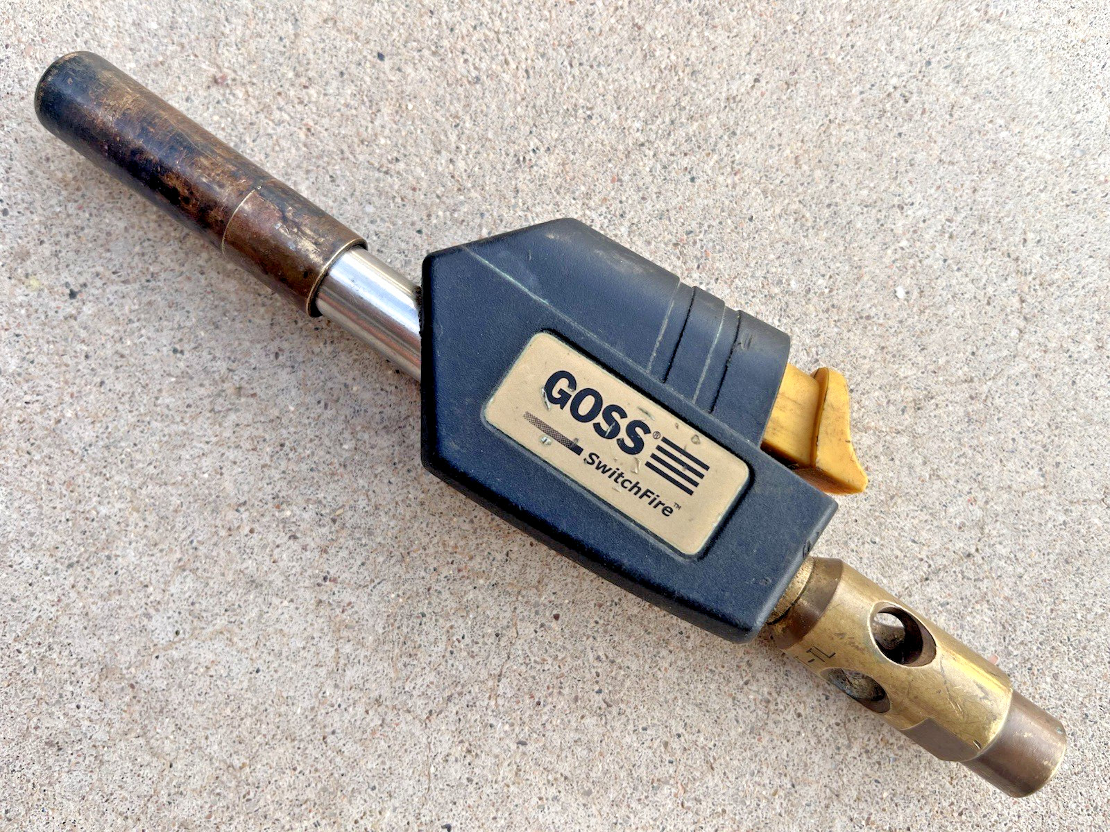 Used .... GOSS PROFlame SwitchFire Self Lighting Propane Torch