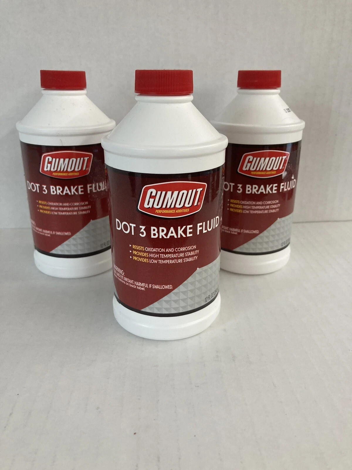 3-Pack Gumout Performance Additives Dot 3 Brake Fluid (12oz)