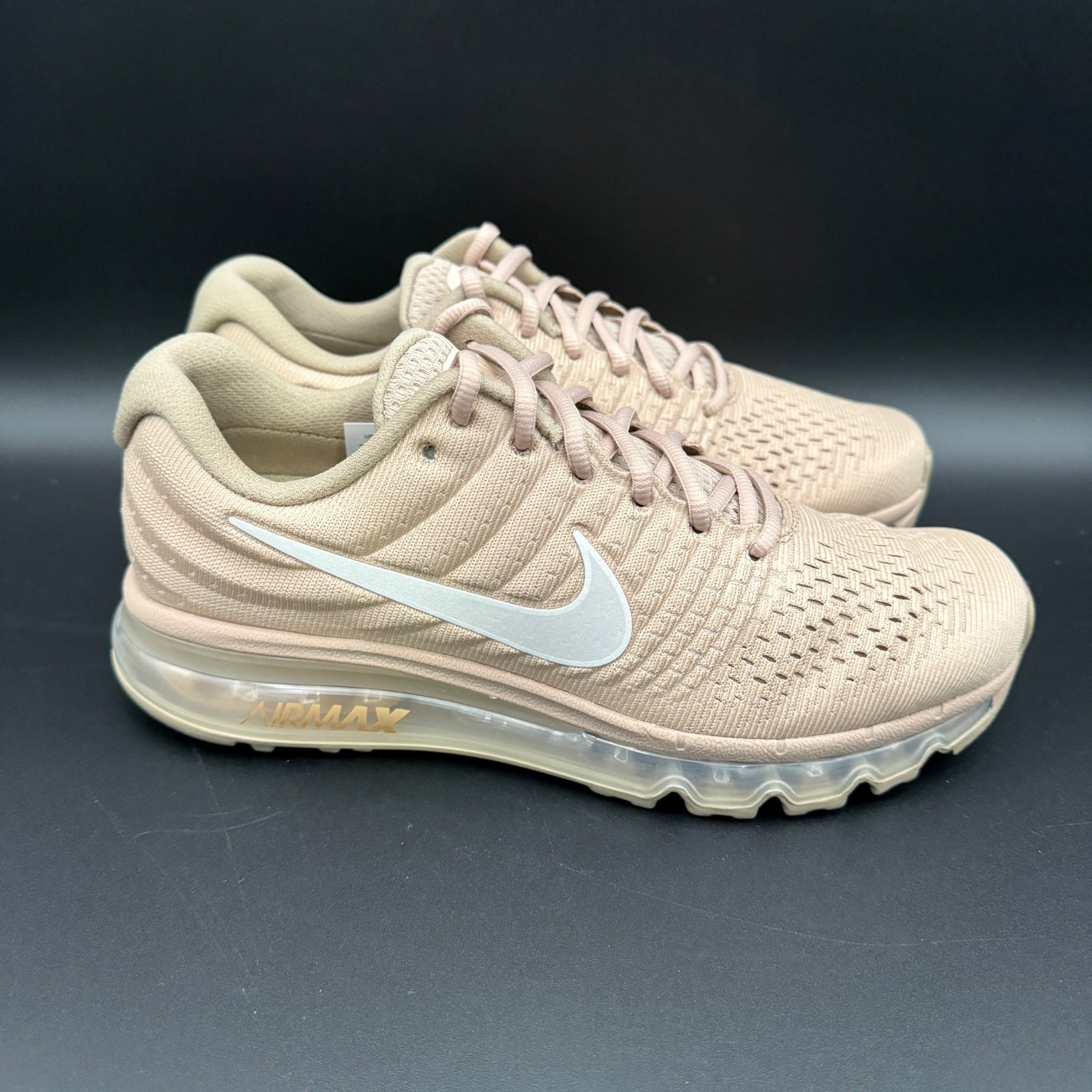 Nike Air Max 2017 Sand Tan Khaki Black  Sneaker Shoes 849559-201