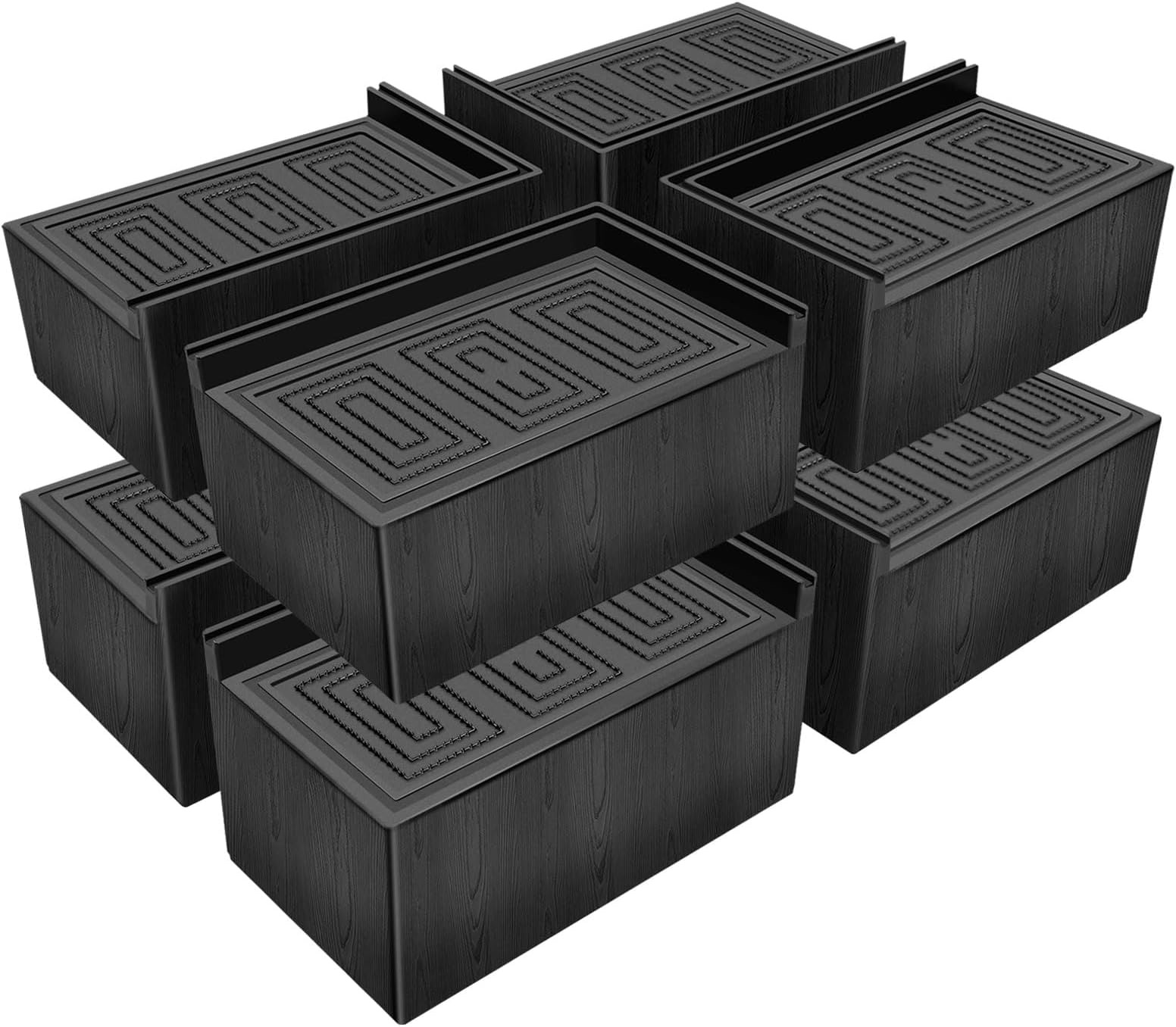 ANNKUT Bed Risers 3 inch,Furniture Risers for Bed Desk Table Sofa Couch,Overs...