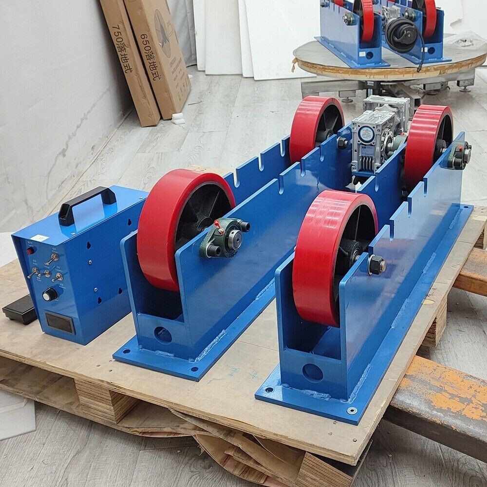 4400LB Adjustable Linkage Roller Welding Support Welding Tank Turning Rolls 110V