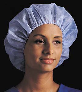 McKesson Blue Spunbond Bouffant Cap Disposable 40181100 100 per Box
