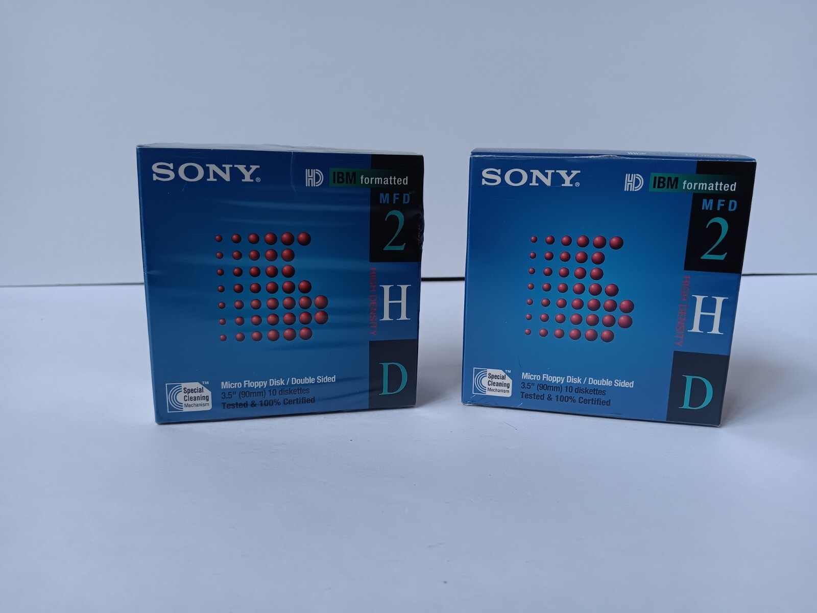 Sony IBM Formated 3.5" Micro Floppy Disks Double Sided (2 Packs Of 10) Open Box