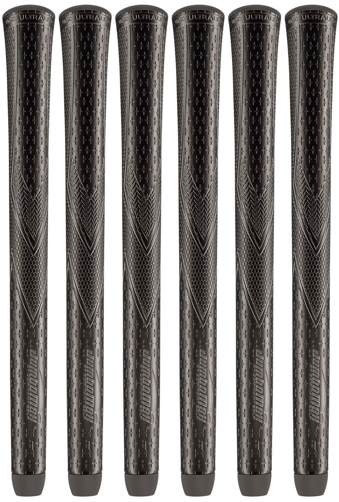 JumboMax JMX Ultralite BLACKOUT Golf Grips - XL "X-Large" (+3/8") - SET OF 6