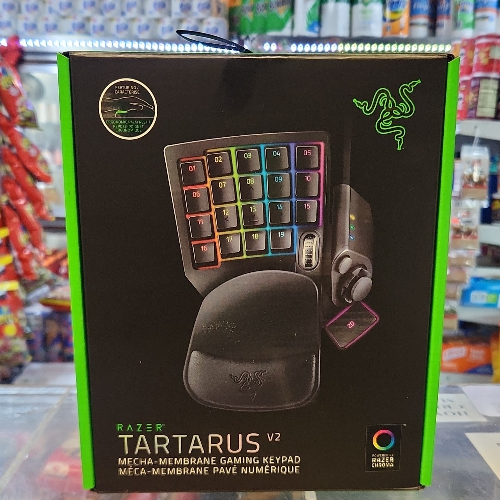 Razer Tartarus V2 Gaming Keypad USB Black Programmable Illuminated QWERTY