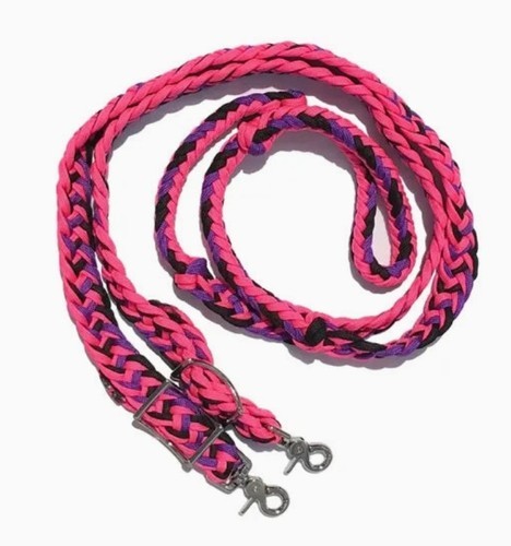 The Epic Animal Braided Barrel/Roping Reins - 8'