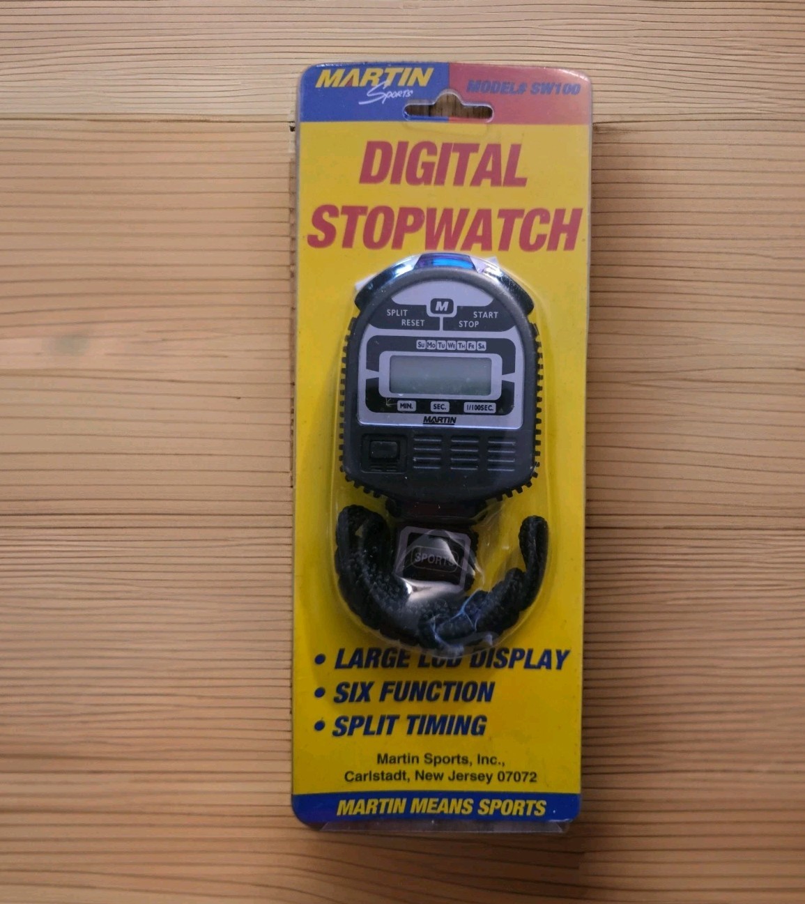 New Old Stock Martin Sports SW100 - Digital Stopwatch for Sports/Running/Track