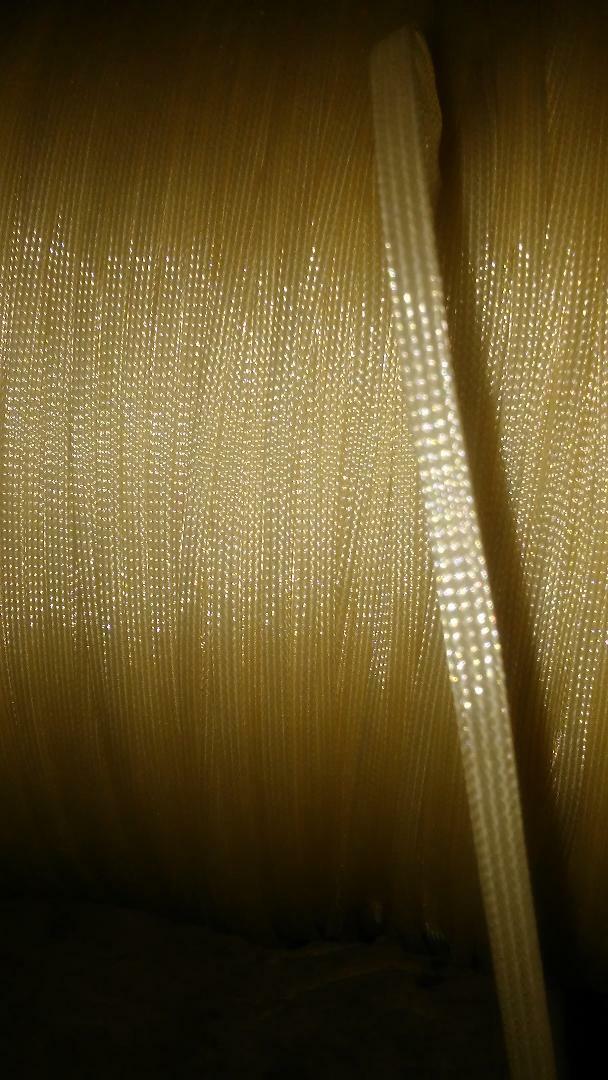 New spool  1/4" white braided expandable  sleeving 500 feet