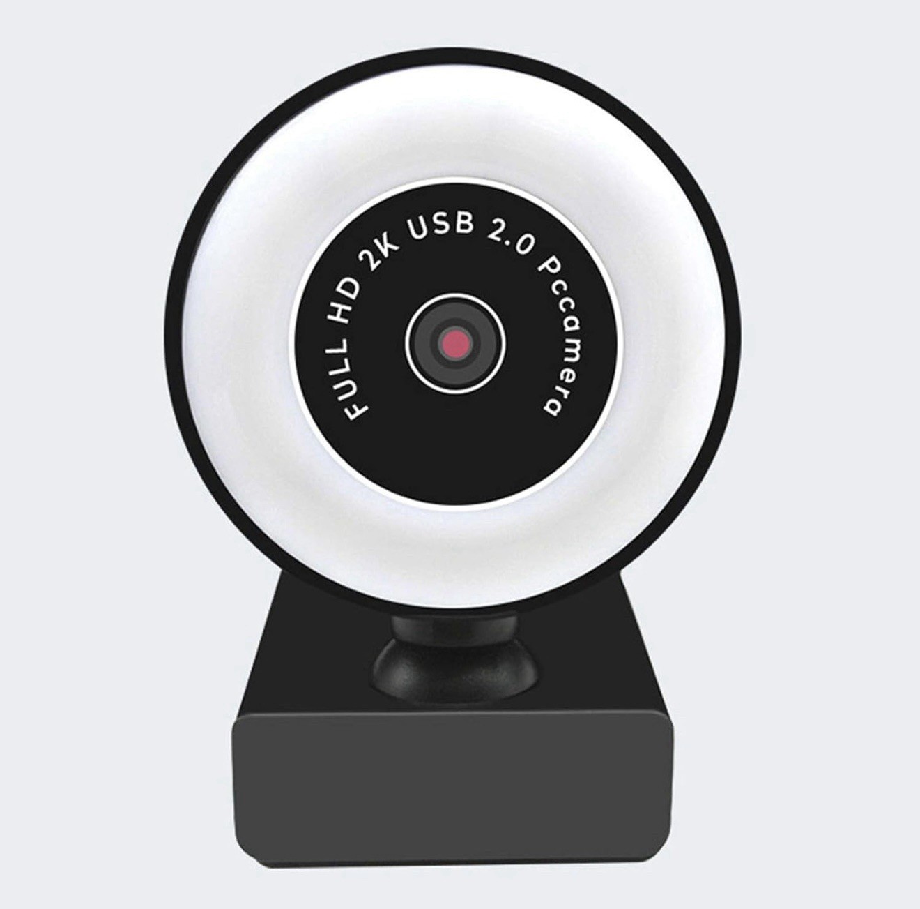 Webcam w/ Microphone Ring Light Pro USB Computer HD Web Cam - A0001