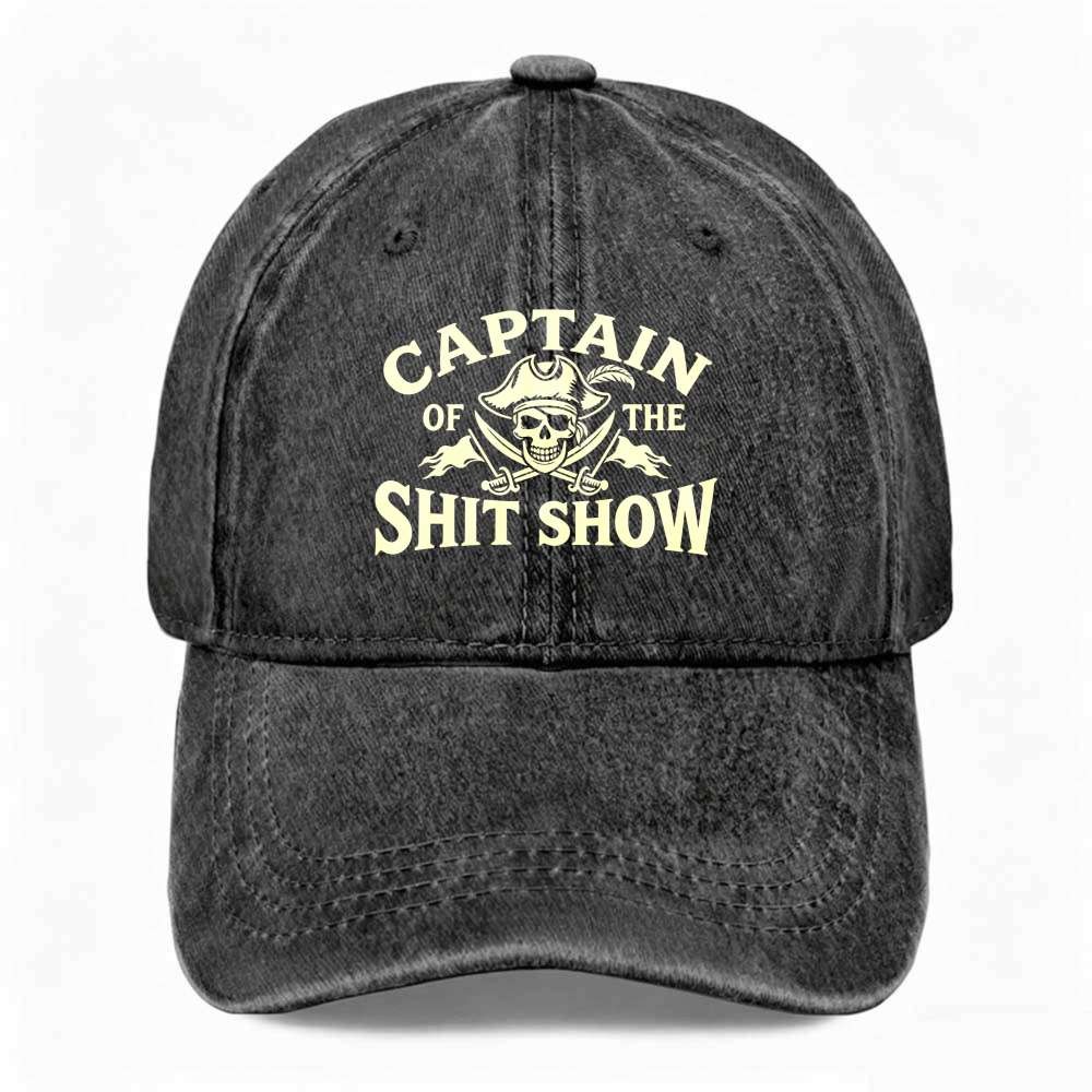 Unisex Captain Of The Show Funny Dad Hat Sassy Vintage Washed Baseball Cap