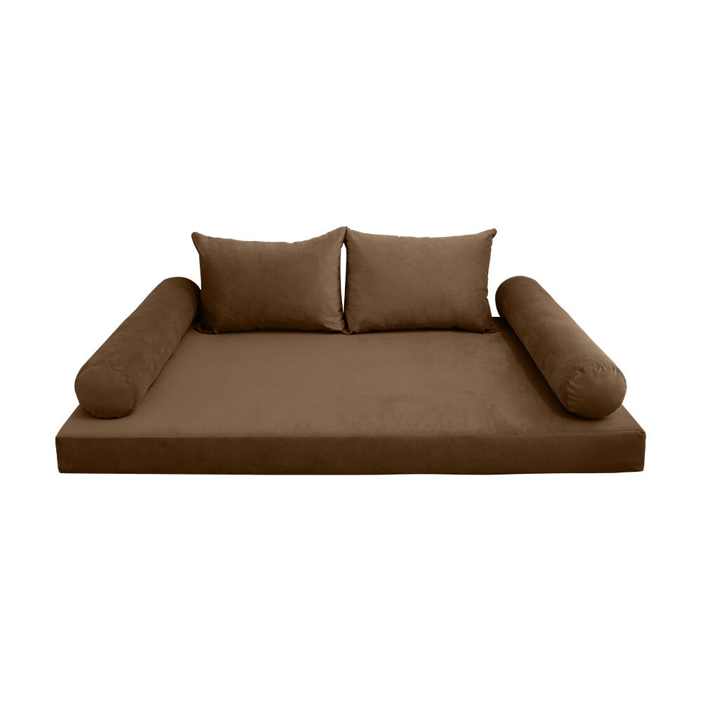 STYLE V4 Full Velvet Knife Edge Indoor Daybed Mattress Pillow |COVER ONLY| AD308