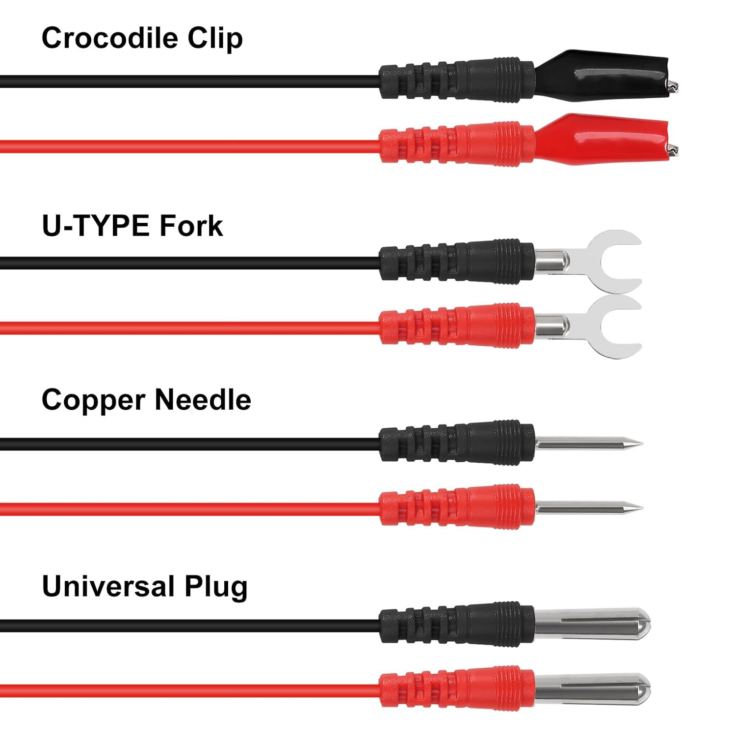2 Sets 16 in 1 Multimeter Test Leads Kit Digital Probes & Leads Set with Replace