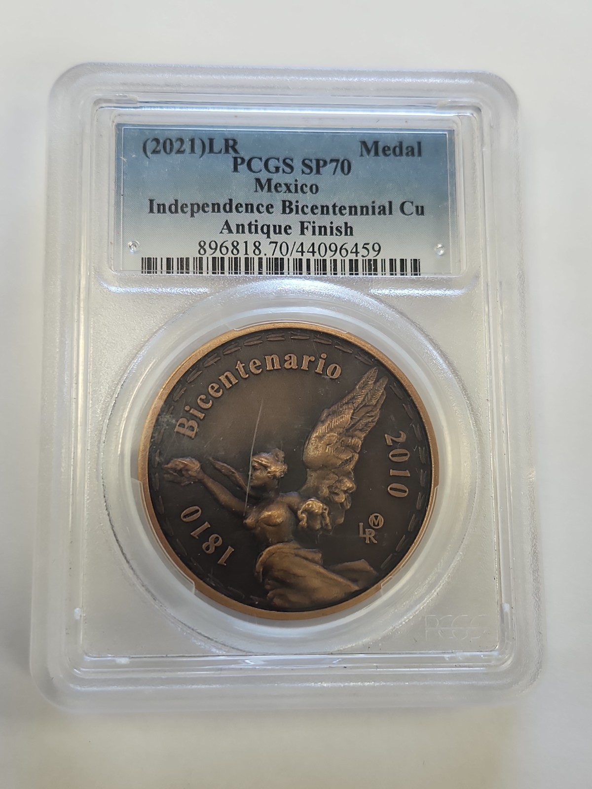 2021 (LR) Independence Bicentennial Copper Medal Pcgs Sp70 Antique Finish #P101