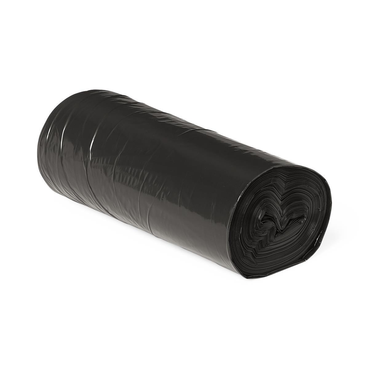 Trash Liner, Black, 40" x 48", 13 Mic, Roll, Case of 250