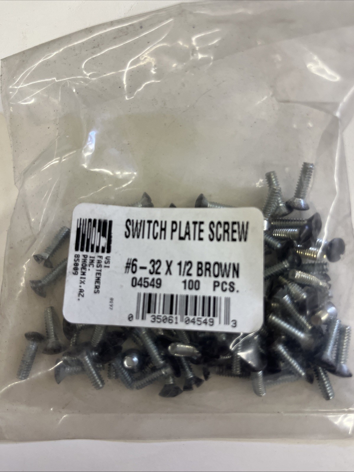 Switch Plate Screws -Brown
