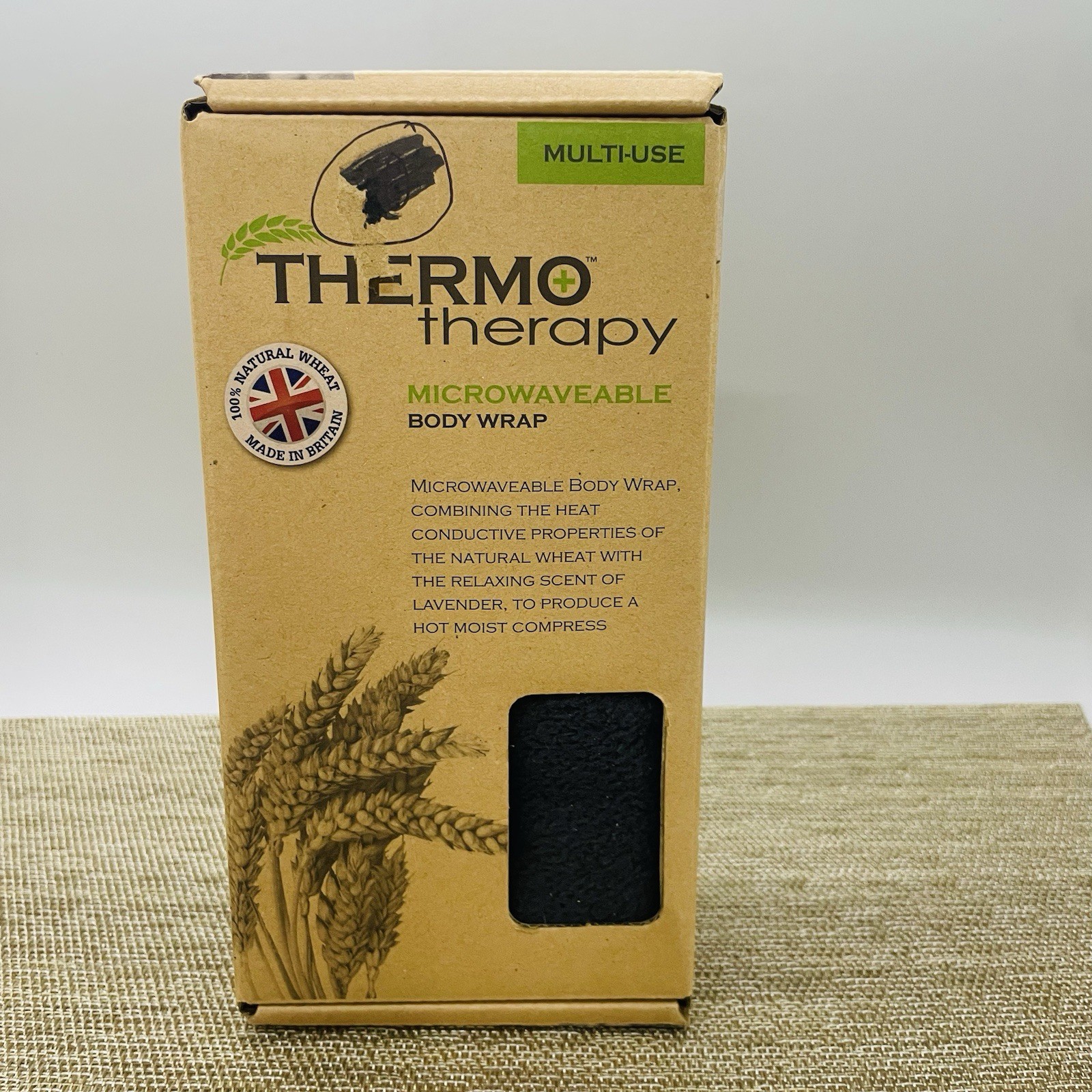 Thermo Therapy Microwaveable Body Wrap by The Heat Pack Co Lavender Scent Blue