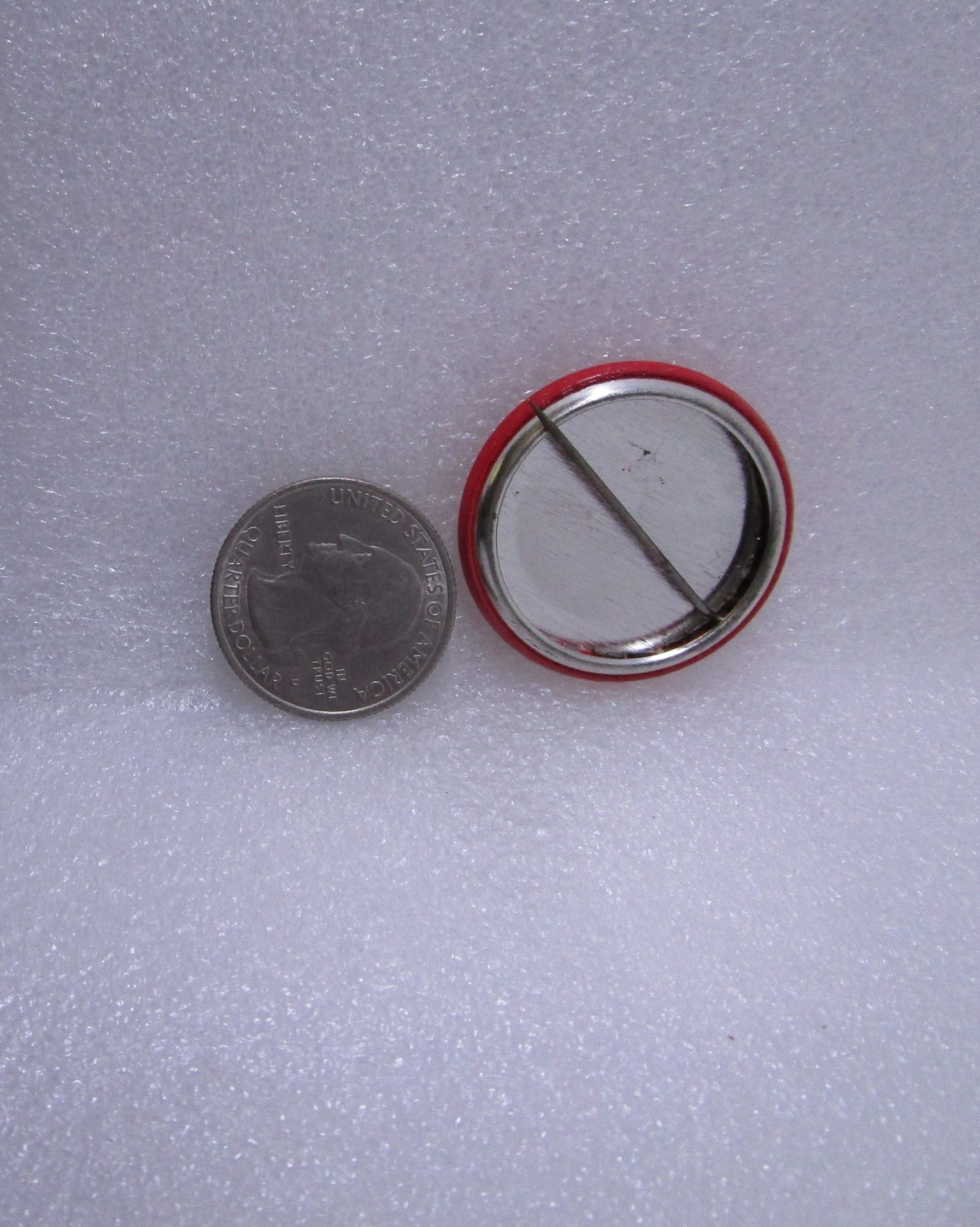 Santa Claus Smiley Face Button Pin