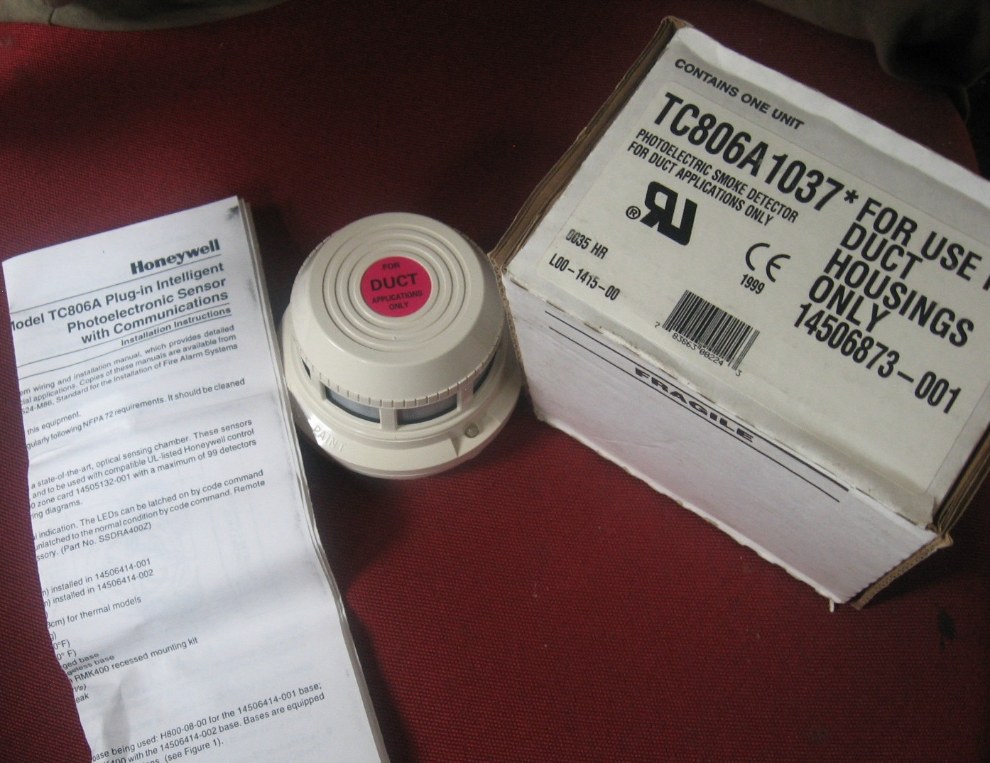 HONEYWELL TC806A-1037 / TC806A1037 (NEW IN BOX)