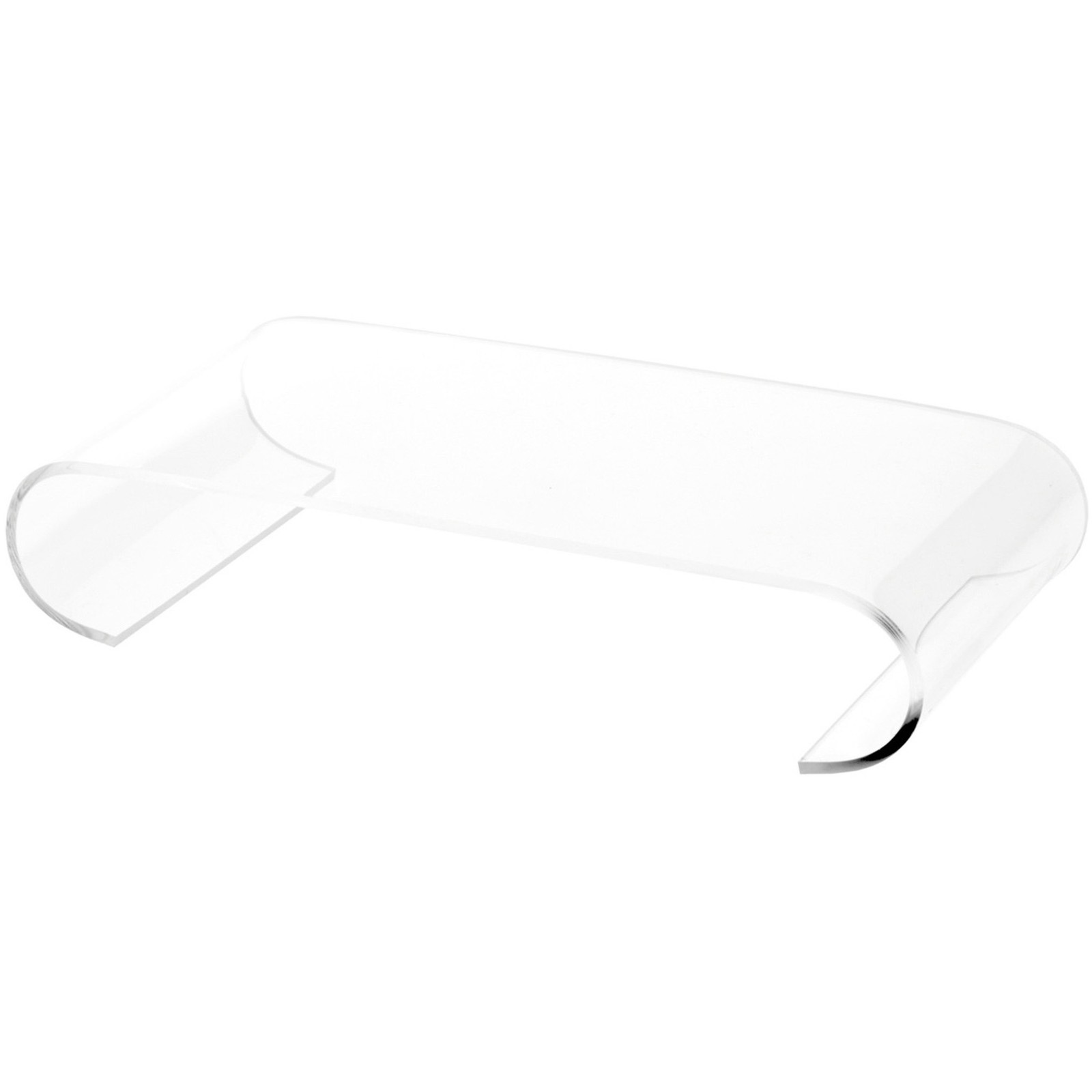 Plymor Clear Acrylic Scroll Display Riser, 1.75" H x 9" W x 4.5" D (1/8" thick)
