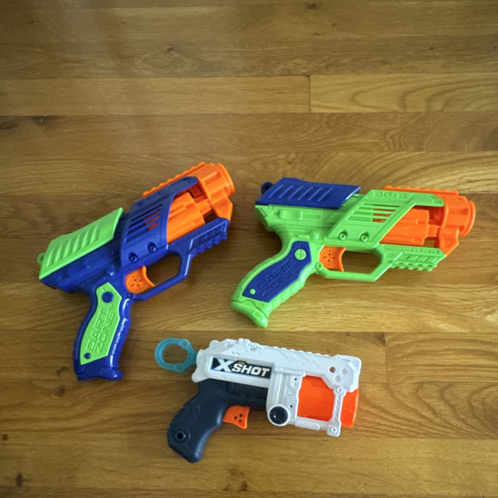 Dart Zone & X-Shot Lot of 3 Multicolor Dart Guns Toy Blasters for Ages 8-11