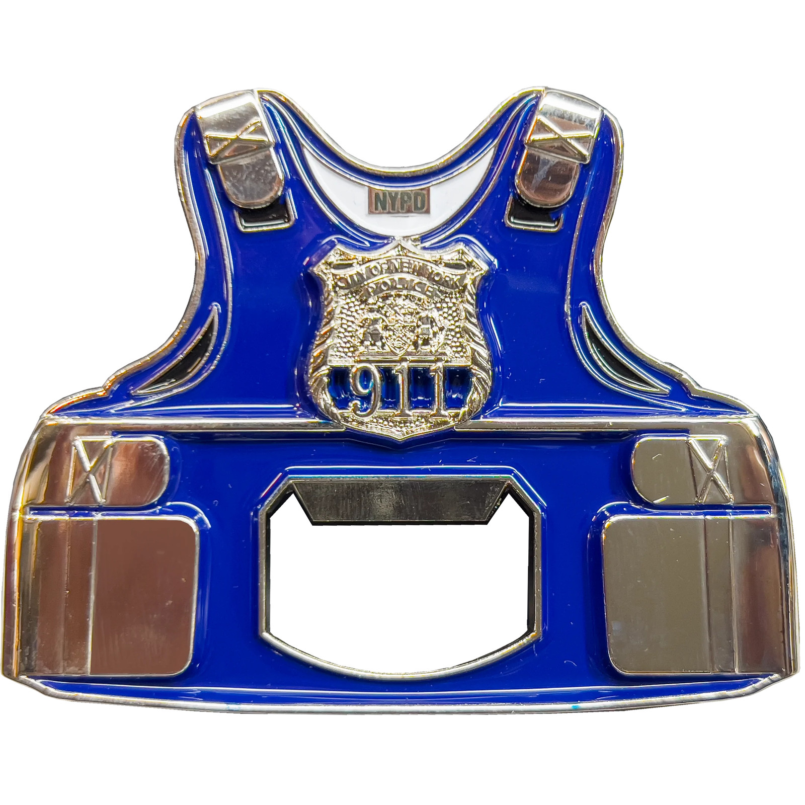 GL09-001 NYPD New York City Police Officer Bottle Opener Challenge Coin
