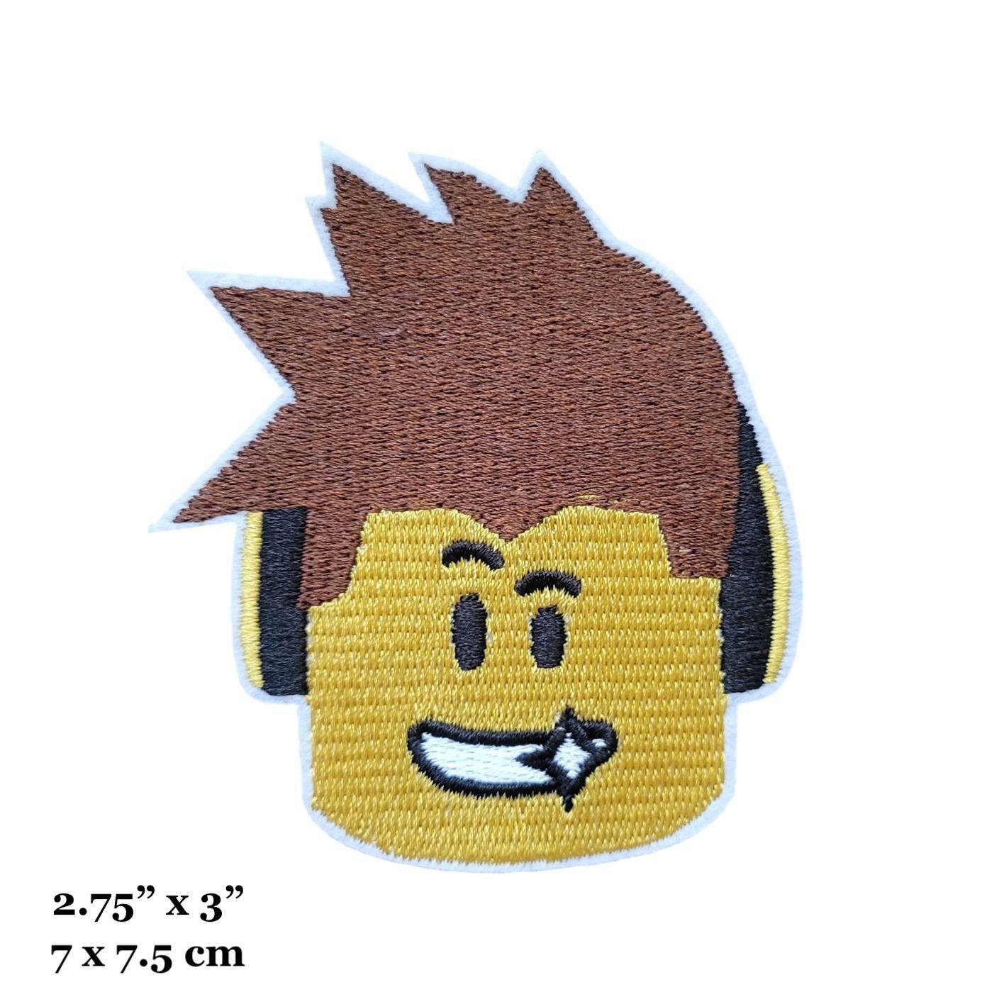 Roblocks Online Game Character Avatar Face Embroidered Iron On Patch