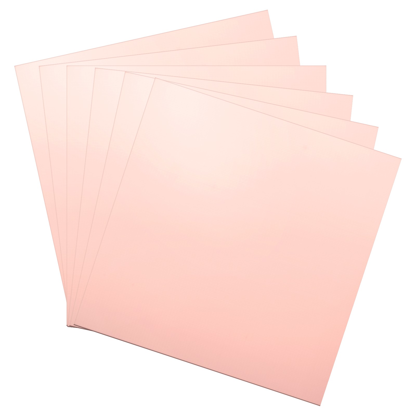 6Pcs Single Sided Copper Clad PCB Boards, FR-4 Fiberglass, 200 x 200 x 1mm