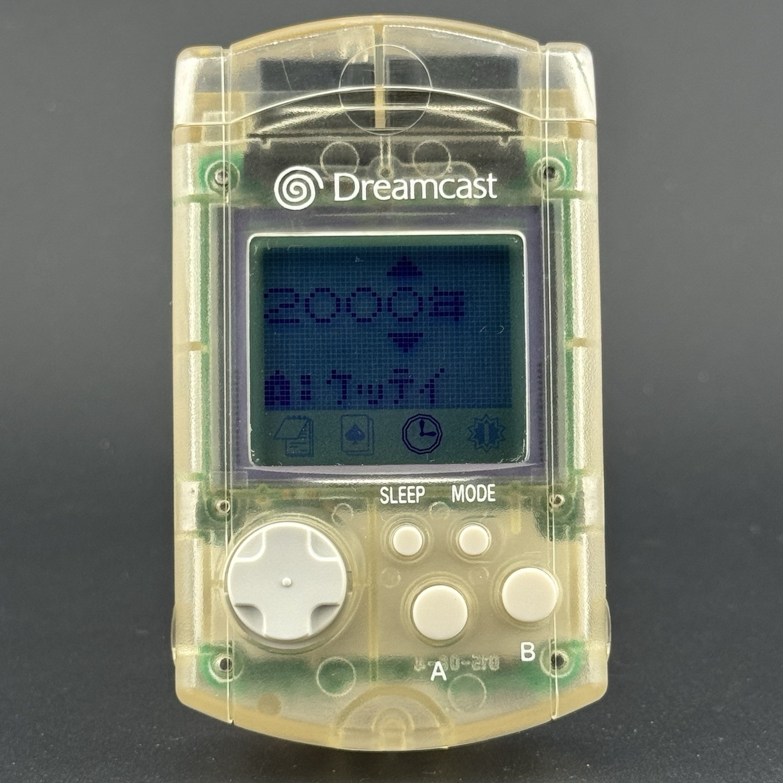 Sega Dreamcast Clear VMU Visual Memory Unit HKT-7000 + Dust Cap JPN | US SELLER