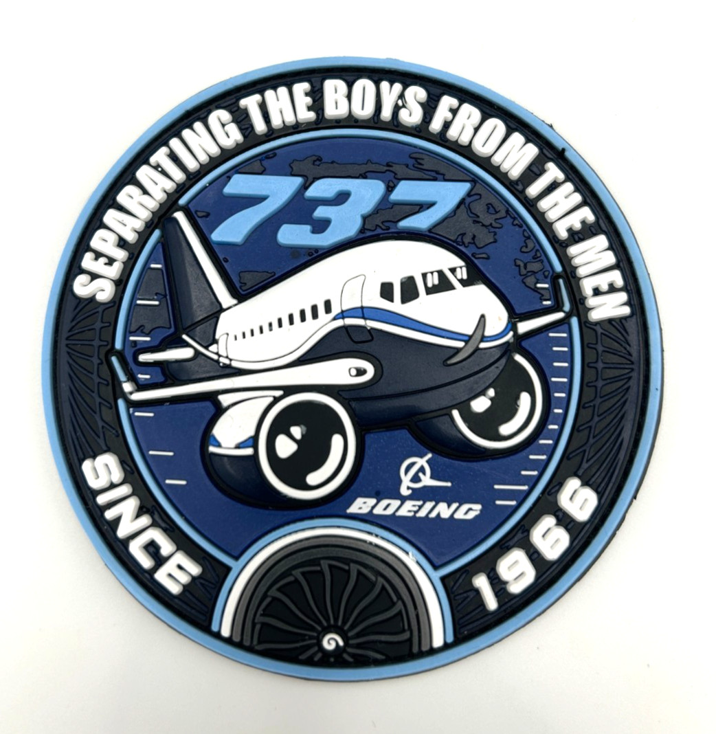 BOEING 737 -SEPARATING THE BOYS FROM THE MEN- HIGH QUALITY PVC PATCH