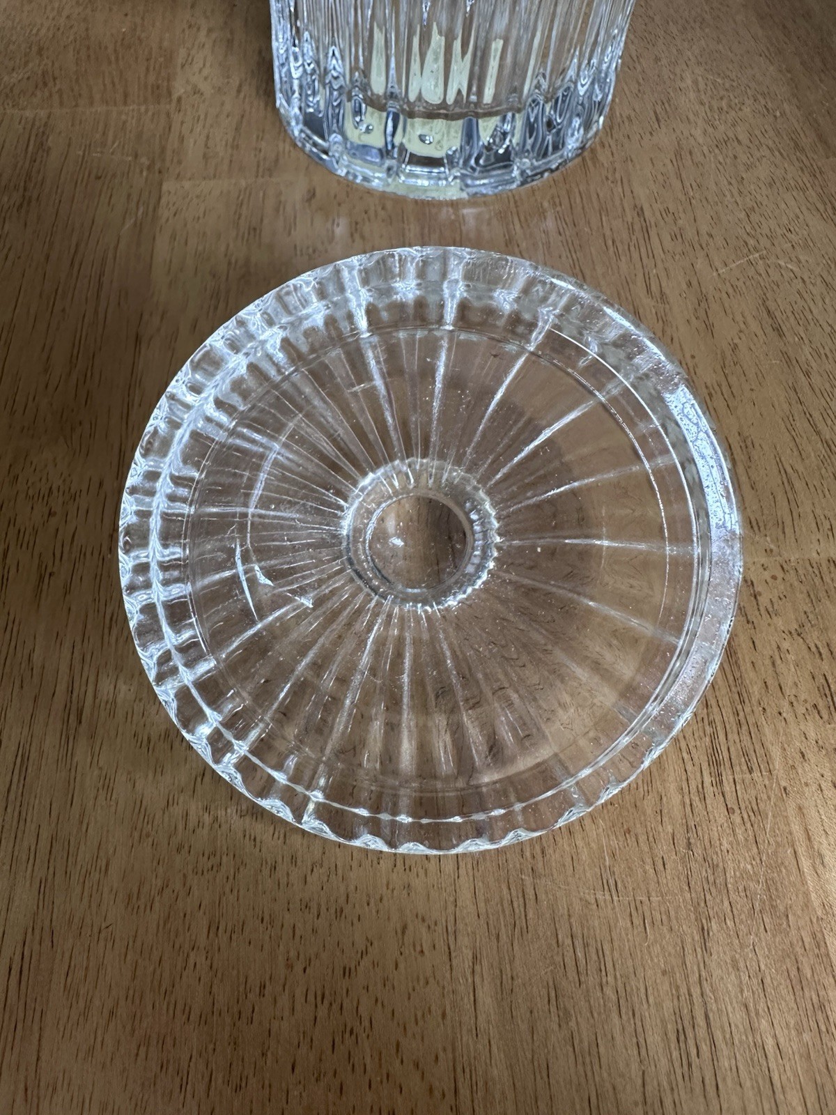 LENOX 7" Clear Crystal Covered Box/Jar in Original Box #6344964