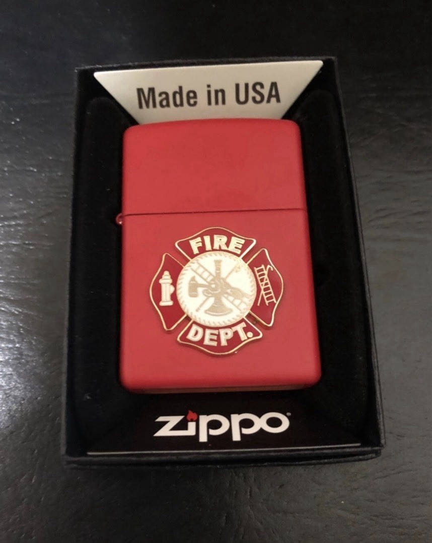 Zippo Fire Department - 3D Fire Fighter Lighter New In Box Limited Edition