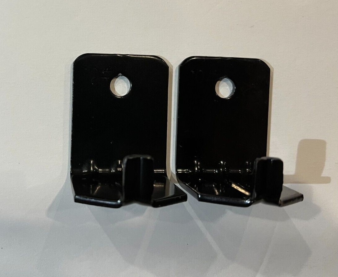 Angle Steel Bracket 10 lb - Fire Extinguisher Black Wall Mount Brackets 2 Lot